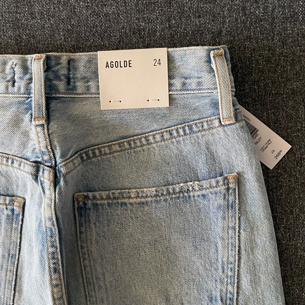 Agolde Riley High Rise Straight Crop Jeans - Picture 10 of 16
